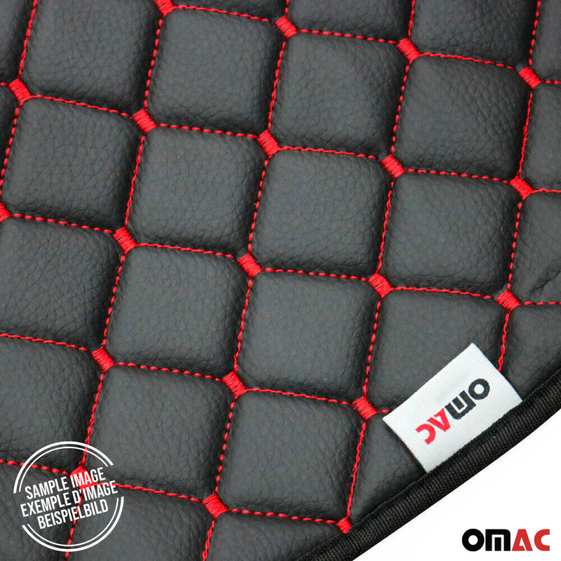 Tappetino per bagagliaio in similpelle per BMW X5 E70 2006-2013 Nero Rosso