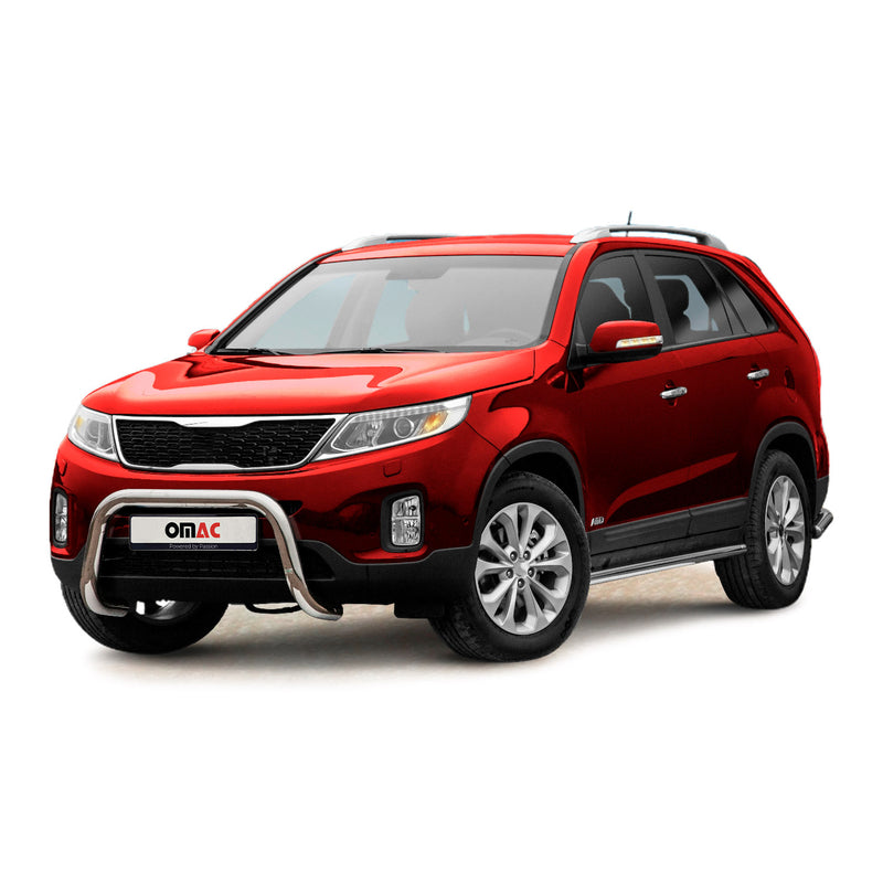 Barra di protezione anteriore per Kia Sorento 2012-2015 con ABE in acciaio argento 