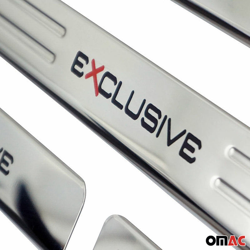 Soglie porte Exclusive per Smart Forfour 2004-2017 in acciaio inox 4x
