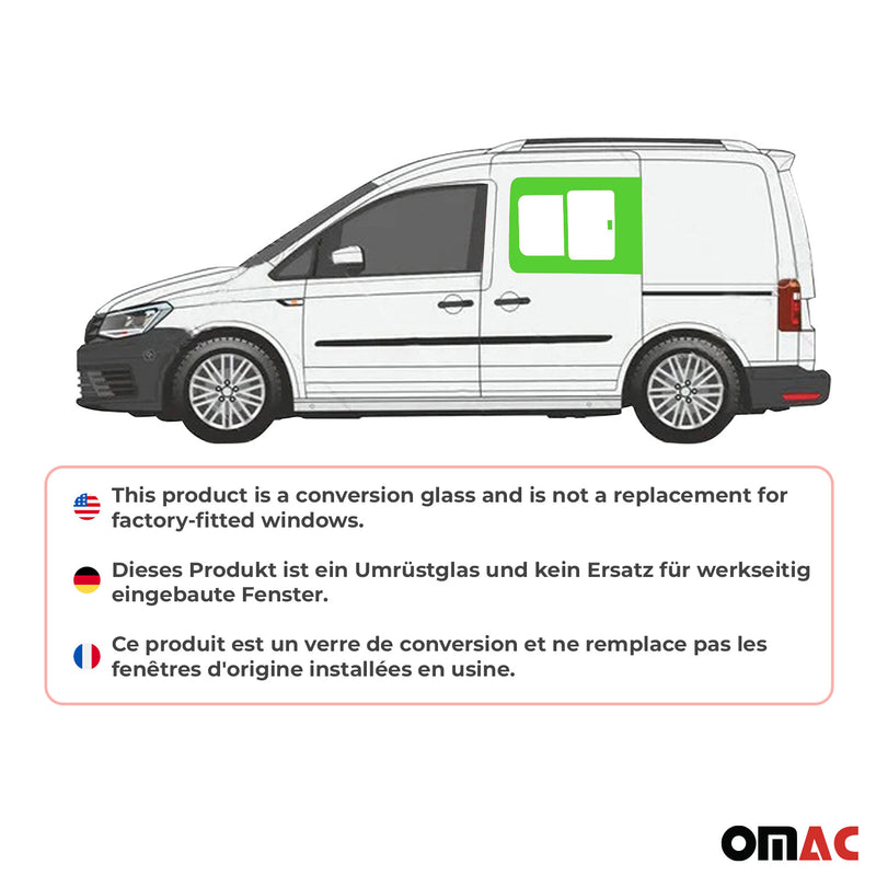 Seitenfenster Schiebefenster für VW Caddy 2003-2020 Auto Fenster Vorne Links L1