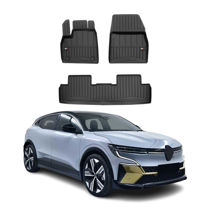 Tappetini Renault Megane E-TECH 2022-2025 TPE Nero 3 pezzi