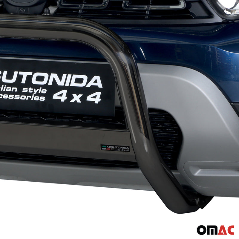Barra di protezione anteriore per Dacia Duster 2018-2020 ø63mm acciaio nero 