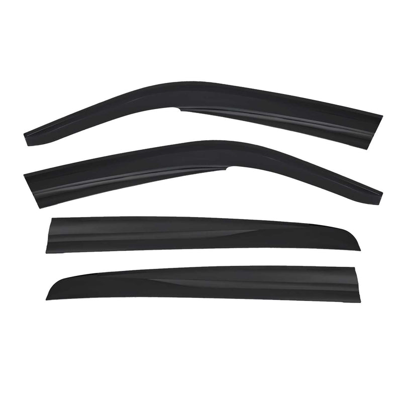 4 deflettori d'aria e deflettori antipioggia per VW Golf 4 Hatchback 1998-2003 in acrilico scuro