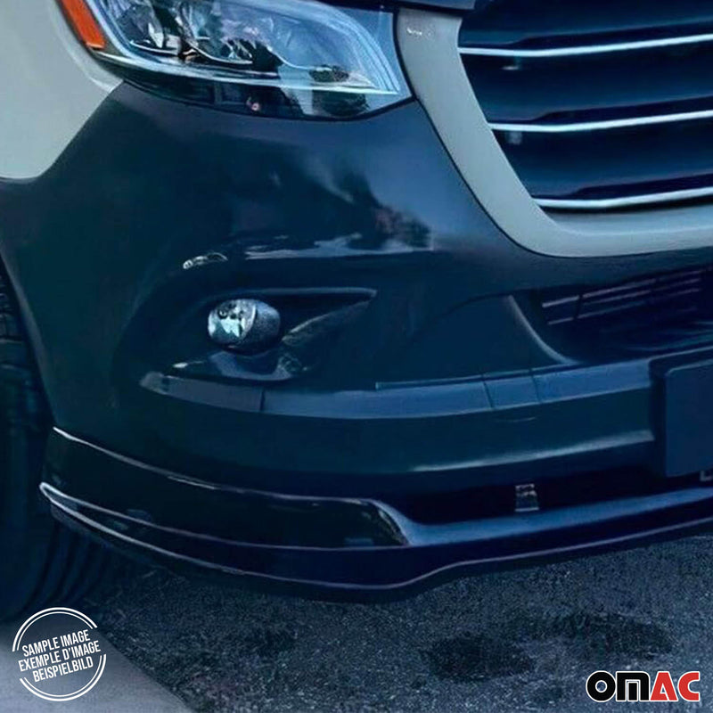 Spoiler anteriore, paraurti, splitter per VW Crafter 2006-2012 ABS Nero 1 pz.