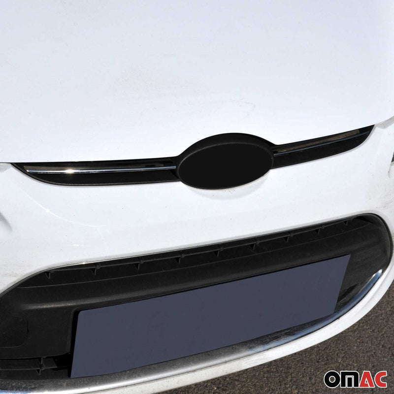 Kühlergrill Leisten Grillleisten für Ford Fiesta 2008-2019 Edelstahl Silber 2tlg
