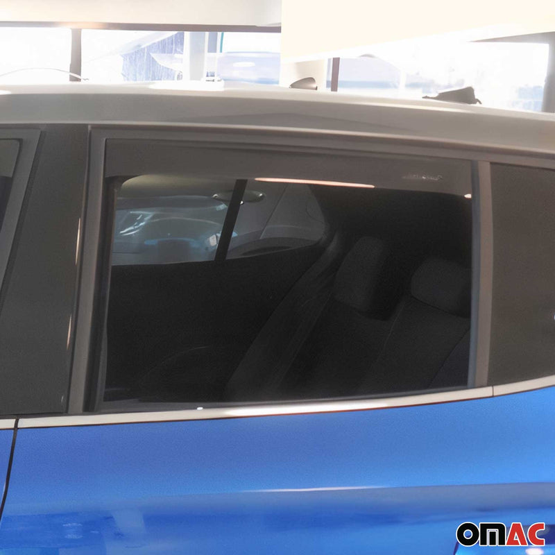 Deflettore antivento e antipioggia per Skoda Fabia 4 2021-2023, protezione antivento 4x