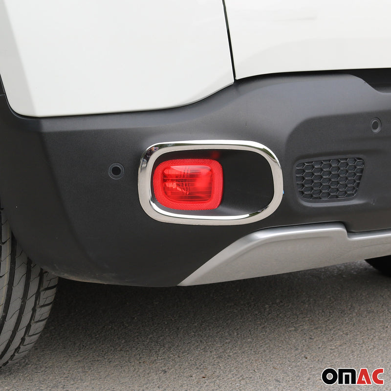 Coperture catarifrangenti Striscia catarifrangente per Jeep Renegade 2014-2019 Acciaio inossidabile Argento 