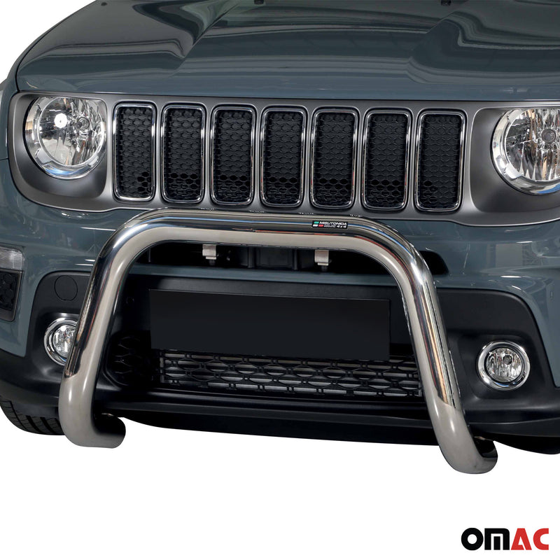 Frontbügel Frontschutzbügel für Jeep Renegade 2018-2022 ø76mm Stahl Silber