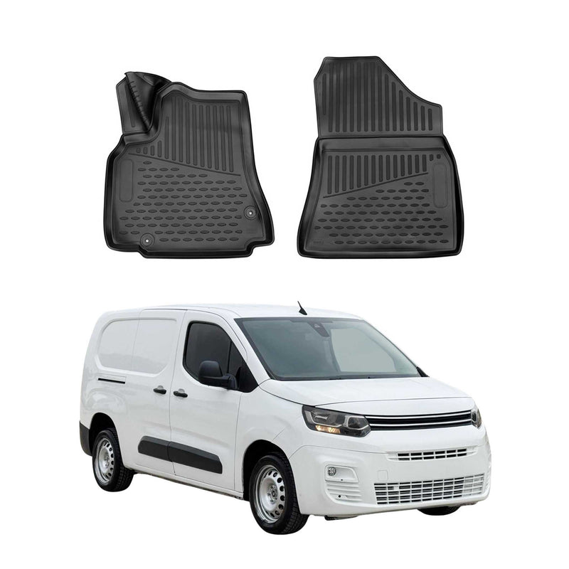 Tappetini Citroen Berlingo 2018-2025 TPE Nero 2 pezzi