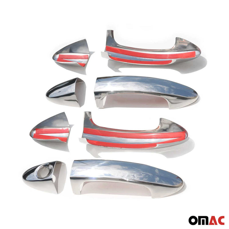 Copri maniglia porta, copri maniglia porta per Ford B-Max 2012-2019, acciaio inox argento, 8 pezzi