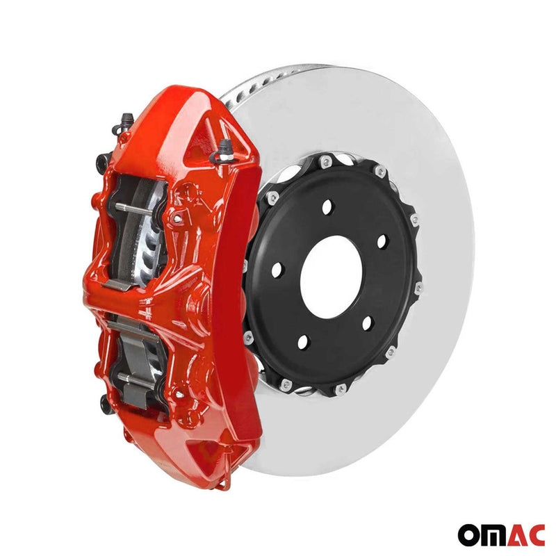 Vernice per pinze freno OMAC, vernice per pinze freno, set di vernici per auto lucide color rosso Texas 