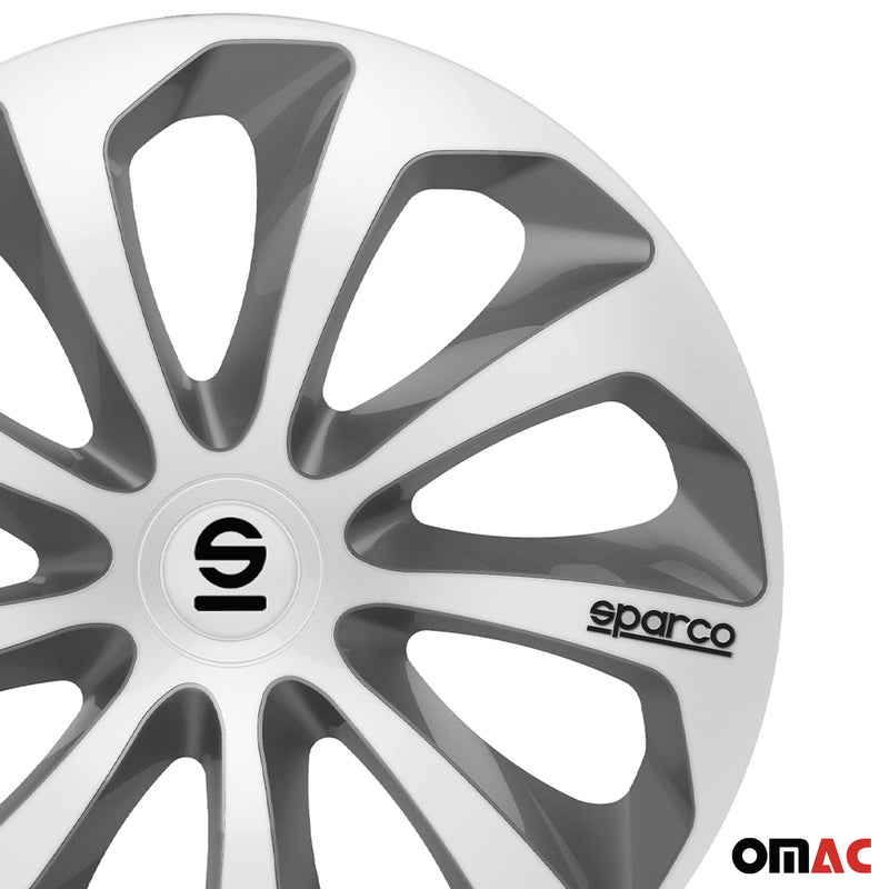 Coprimozzi Sparco 16 pollici Sicilia Grigio Argento 4 pezzi
