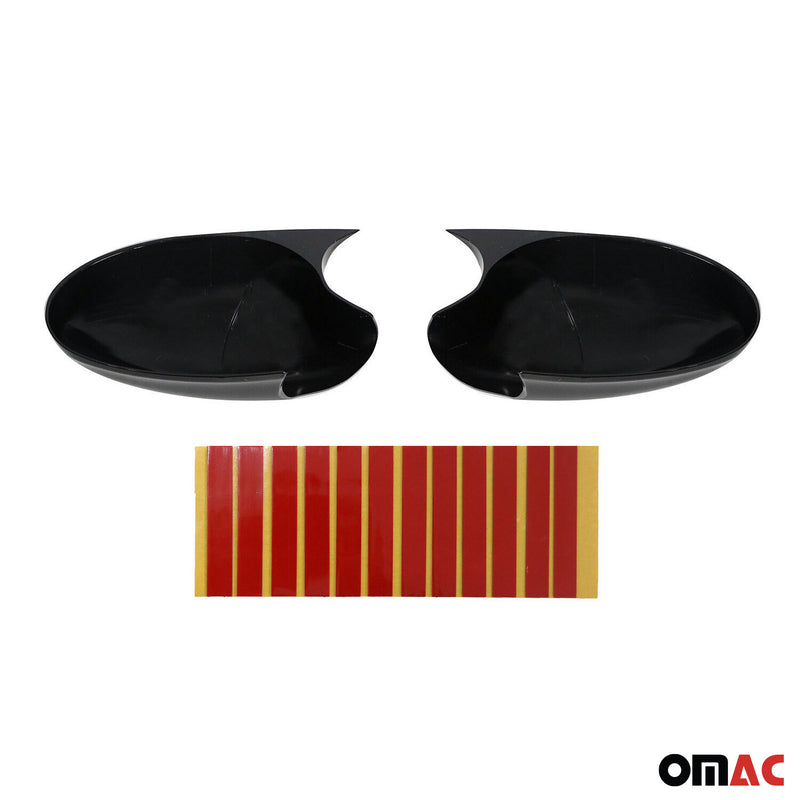 Calotte specchietti retrovisori per BMW Serie 3 E90 2005-2008 ABS nero lucido 2 pezzi