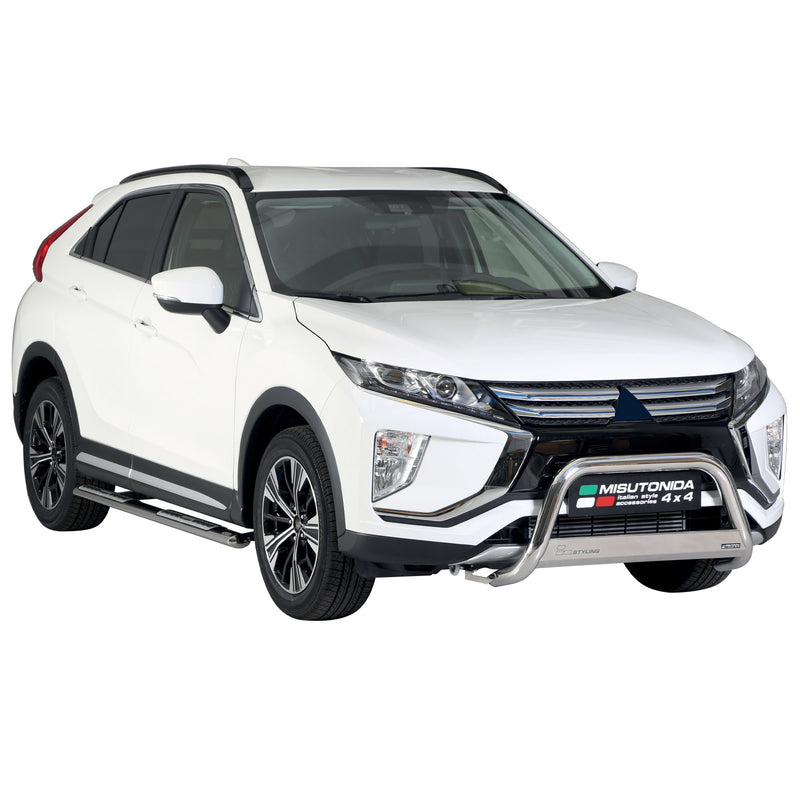 Minigonne laterali in acciaio per Mitsubishi Eclipse Cross 2018-2020 Grigio