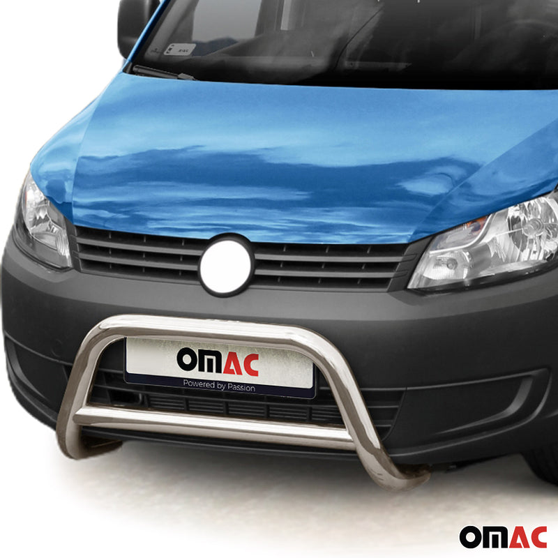 Barra di protezione anteriore per VW Caddy 2010-2018 con ABE in acciaio argento 
