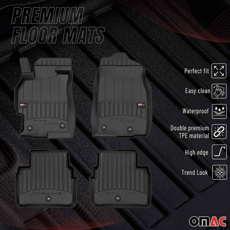 Tappetini Mazda 6 2008-2012 TPE Nero 4 pezzi