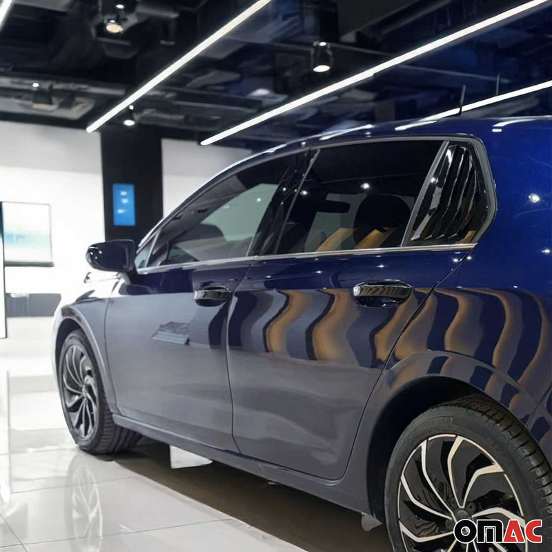 Listelli decorativi per finestrini per VW Golf 8 2019-2025 in acciaio inox cromato, 6 pezzi