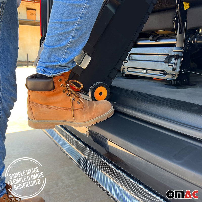 Protezione soglia di carico per Opel Vivaro III 2014-2019 protezione paraurti nero ABS