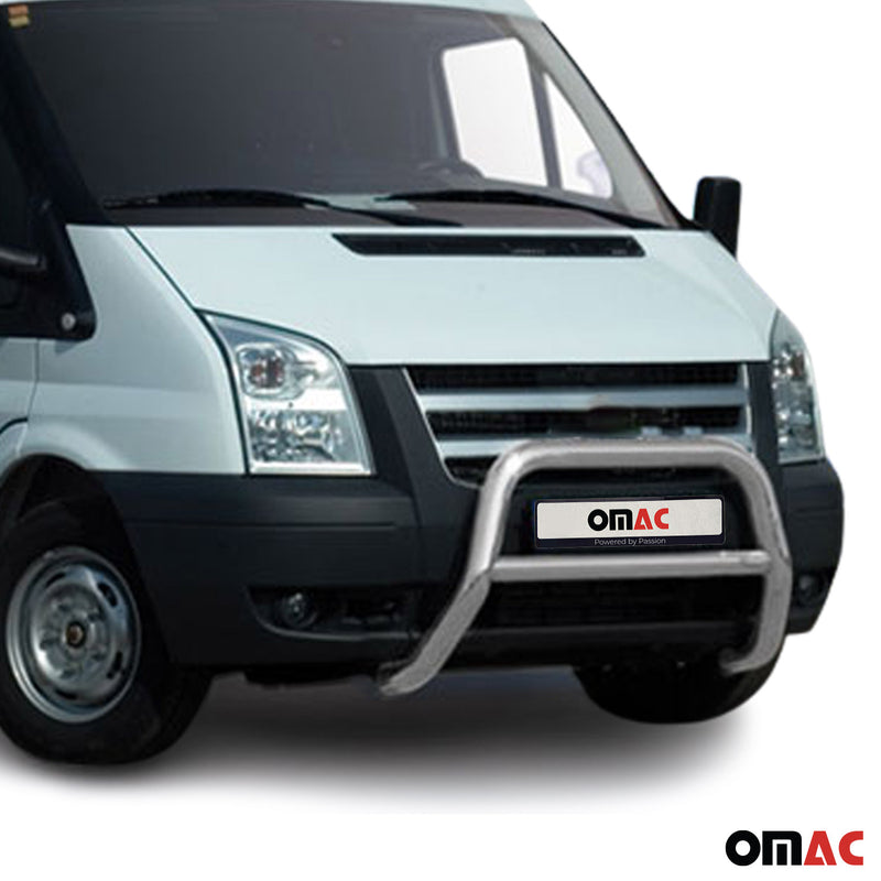 Protezione anteriore per Ford Transit 2006-2012 con ABE acciaio argento