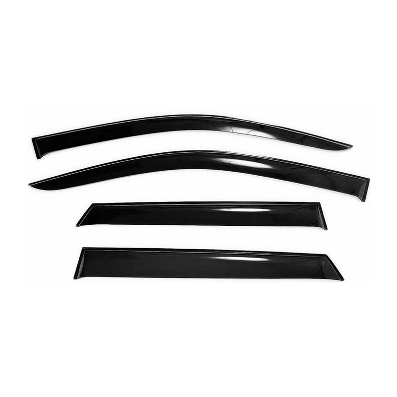 4 deflettori d'aria e deflettori antipioggia per Hyundai Sonata 2005-2010 in acrilico scuro