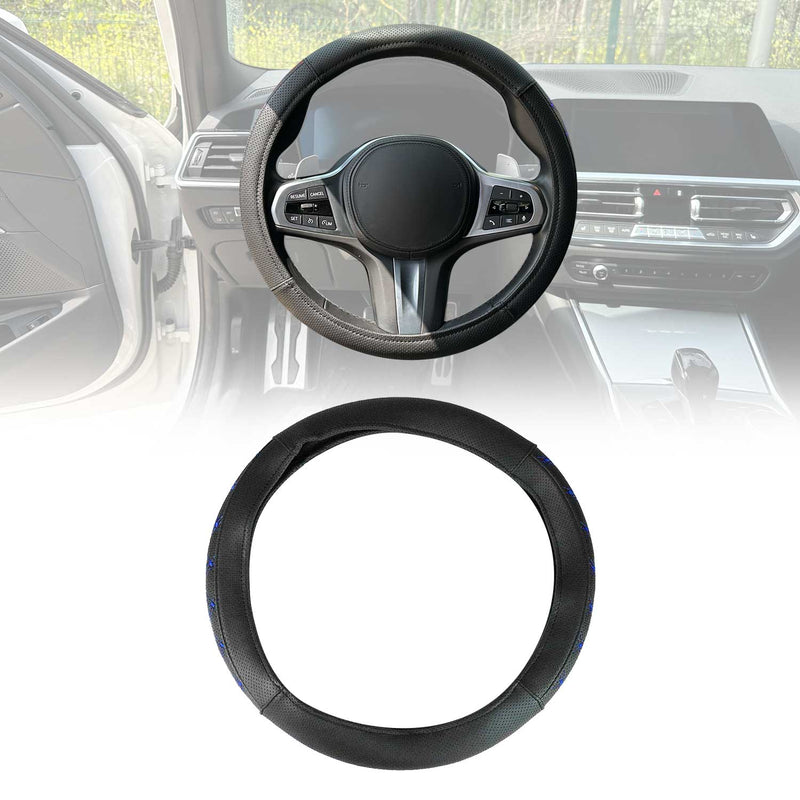 Coprivolante coprivolante coprivolante nero cuciture blu Ø 38-40 cm