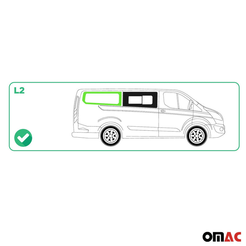 Finestrino laterale per auto per Ford Transit Custom 2013-2024 destro L2