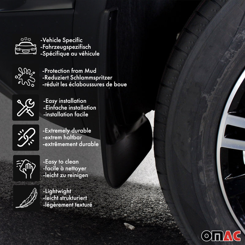 Paraspruzzi anteriori e posteriori per Fiat Ducato Boxer Jumper Daily 2006-2014 