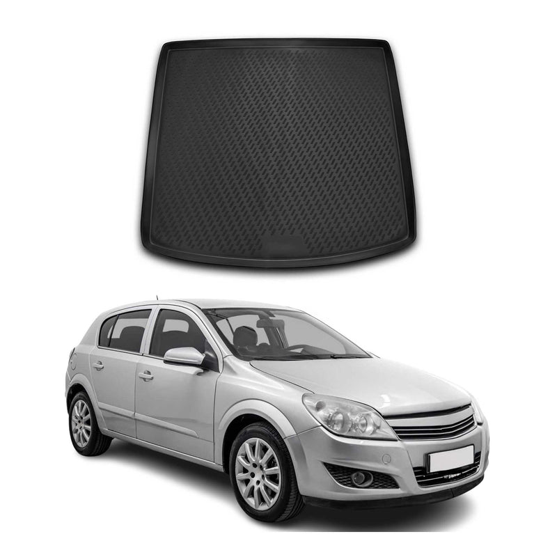 Tappetino per bagagliaio per Opel Astra H 2004-2014 SW Gomma TPE Nero