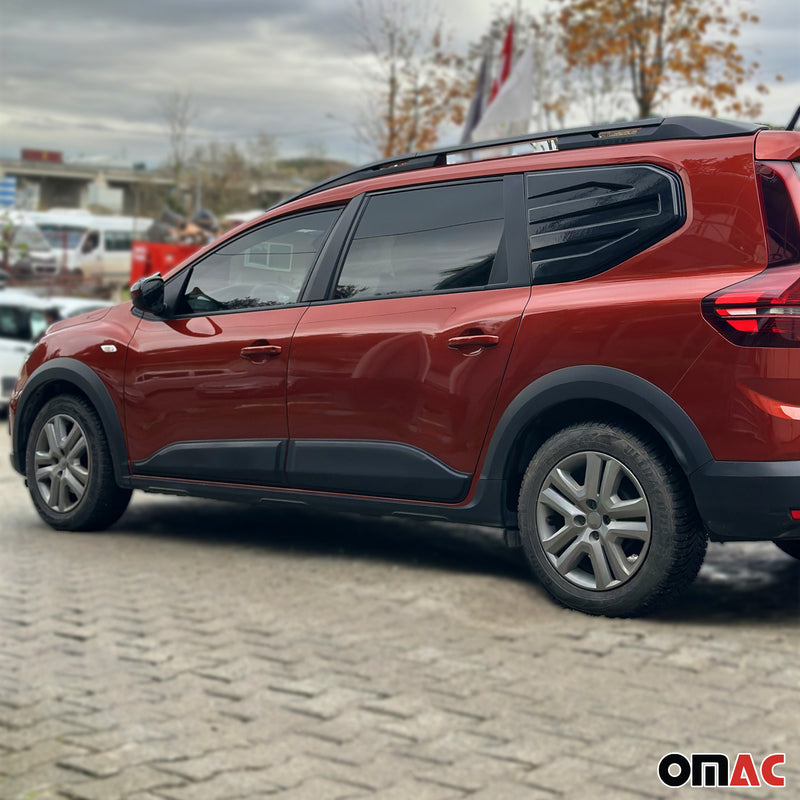Listelli di protezione laterali per Dacia Jogger 2022-2025 in ABS nero, 4 pezzi