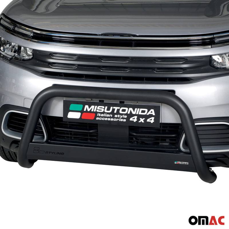 Protezione anteriore per Citroen C5 Aircross 2018-2022 ø63 acciaio nero 
