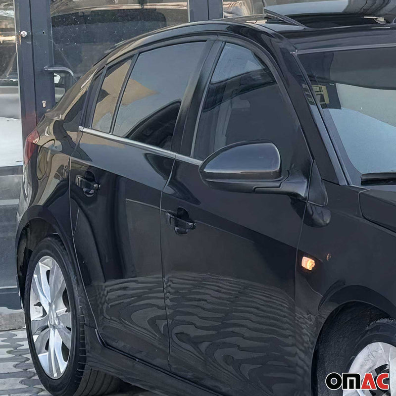 Listelli decorativi per finestrini per Chevrolet Cruze hatchback dal 2011 in acciaio inox, 6 pezzi 