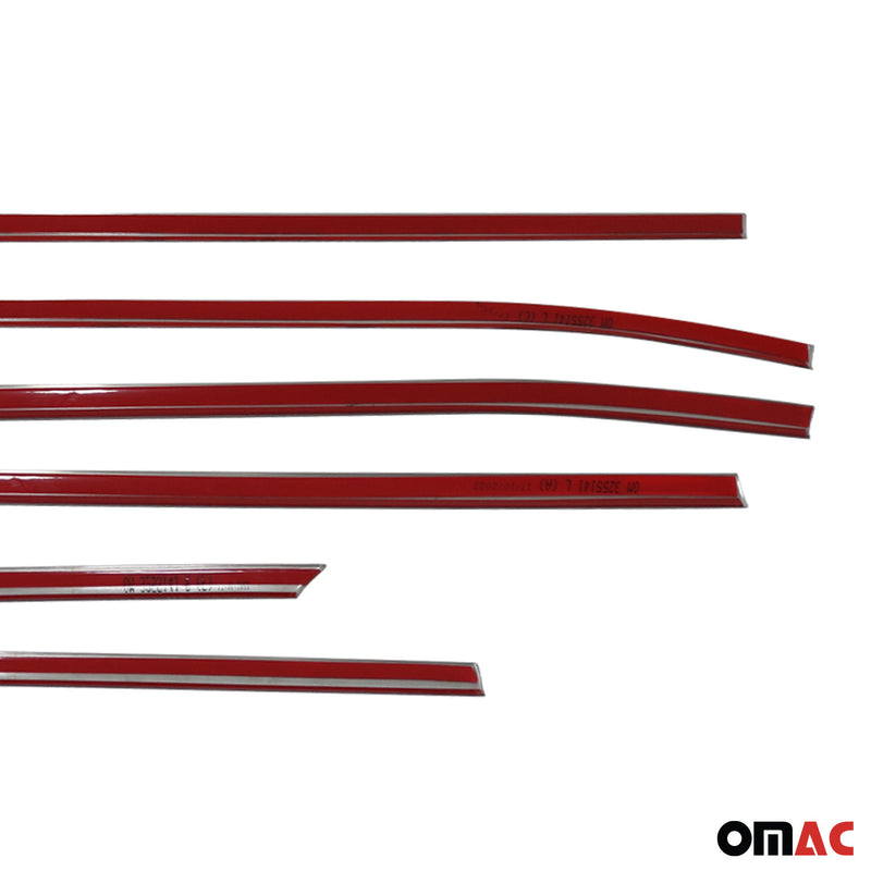 Listelli decorativi per finestrini Hyundai Tucson NX4 2022-2025 in acciaio inox cromato, 6 pezzi
