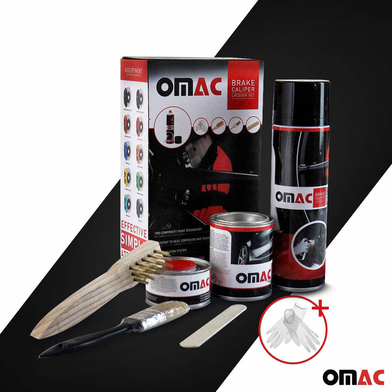Vernice per pinze freno OMAC, vernice per pinze freno, set di vernici per auto New York Black Gloss