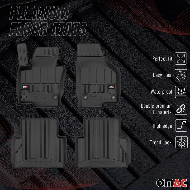 Tappetini Seat Alhambra 2010-2020 TPE Nero 4 pezzi