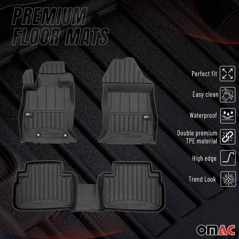 Tappetini Subaru Forester 2019-2024 TPE Nero 3 pezzi