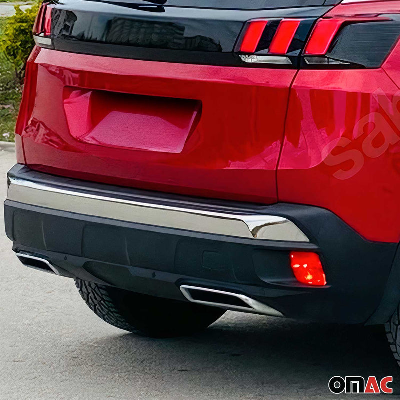 2016-2020 Peugeot 3008 Stoßstangen Diffusor Auspuffrahmen Chrom ABS 2 tlg
