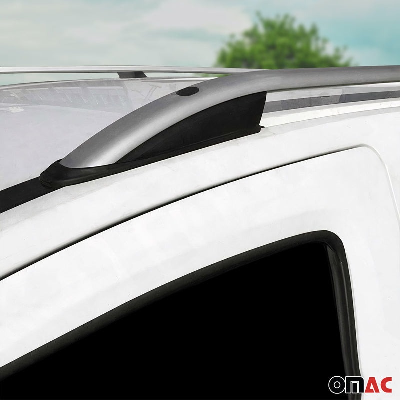 Barre portatutto in alluminio grigio per Peugeot 3008 2016-2019, 2 pezzi