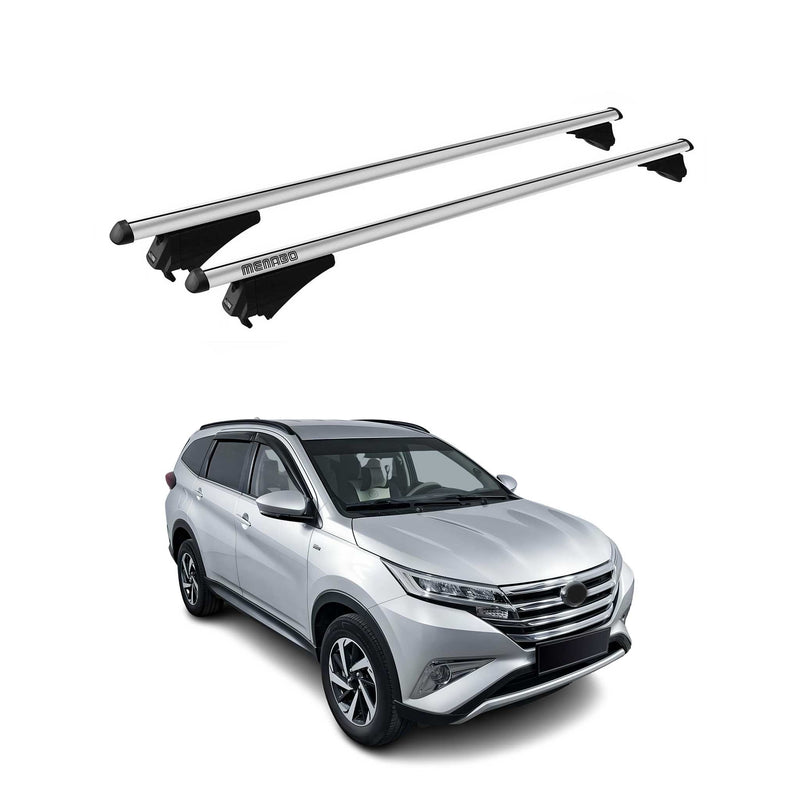 Portapacchi Menabo in alluminio argento per Toyota Rush F800/F850 2018-2025, 2x