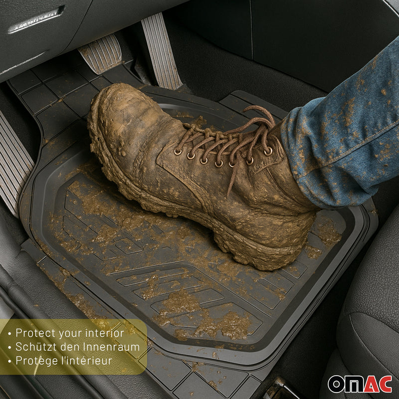 Tappetini in gomma Cupra Terramar 2024-2025, 3D, neri, 4 pezzi