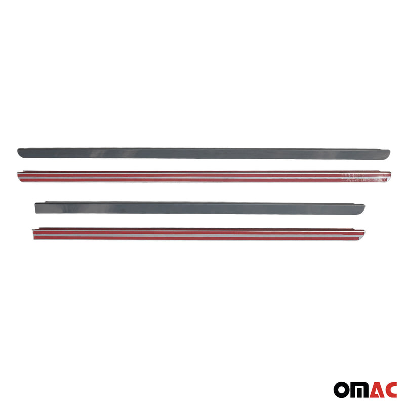 Listelli decorativi per finestrini per Dacia Duster 2010-2018 in acciaio inox scuro, 4 pezzi