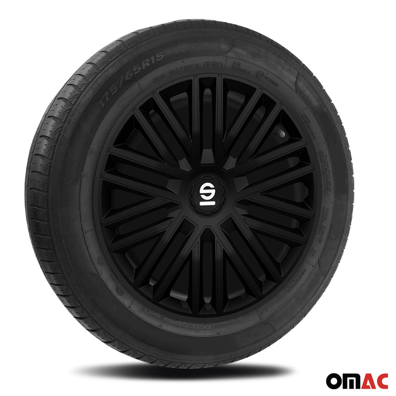 Coprimozzi Sparco 14 pollici Bergamo Nero 4 pezzi