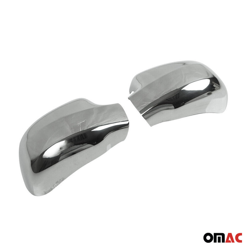 Calotte specchietti retrovisori per Dacia Sandero 2008-2020 in acciaio inox argento 2 pezzi 