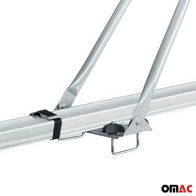 Portabici da tetto per 2 bici fino a 15 kg, portabici in alluminio