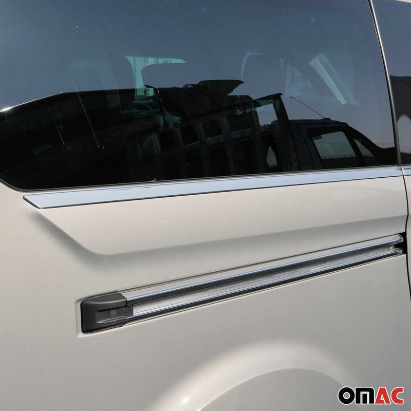 Fensterleisten für Ford Tourneo Custom V362 2013-2023 Edelstahl Chrom 8x