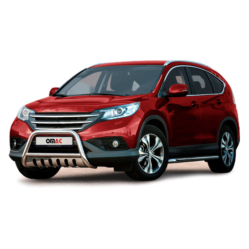 Protezione anteriore per Honda CR-V 2012-2016 con ABE in acciaio inox argento 