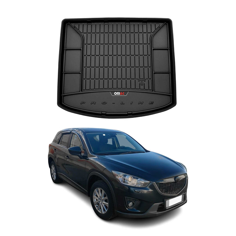 Vassoio portabagagli in gomma OMAC per Mazda CX-5 2012-2017, vassoio portabagagli in TPE, nero