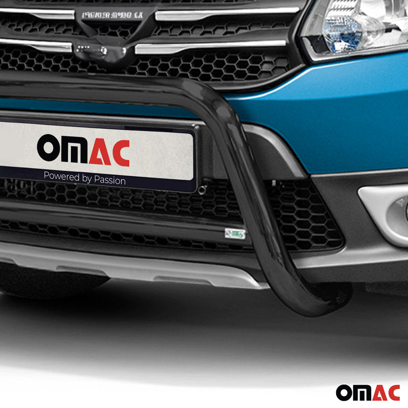 Barra di protezione anteriore per Dacia Sandero Stepway 2012-2016 ABE Nero
