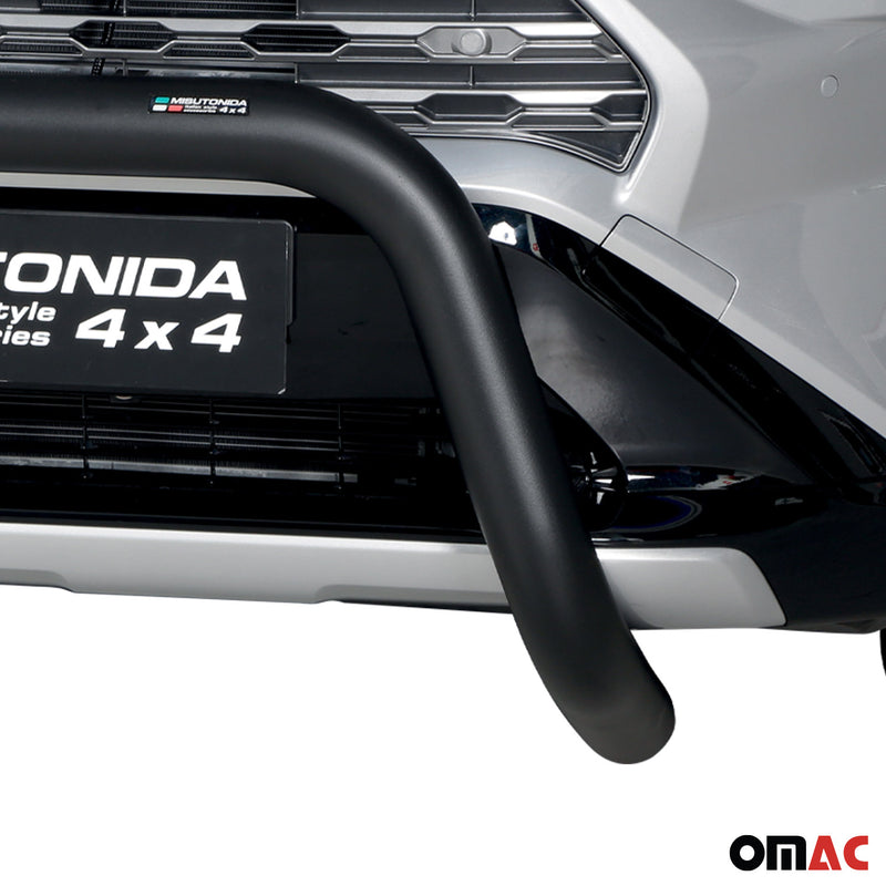 Barra di protezione anteriore per Toyota RAV4 XA50 2019-2025 Ibrida ø76 Nero