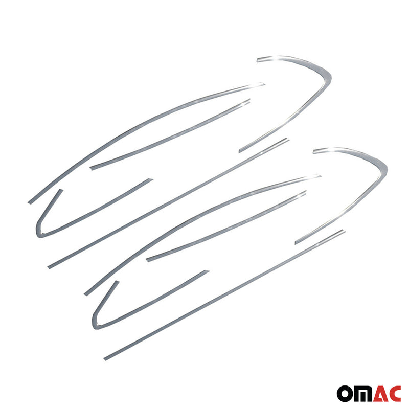 Listelli decorativi per finestrini per Opel Astra J berlina 2010-2015 in acciaio inox, 12 pezzi