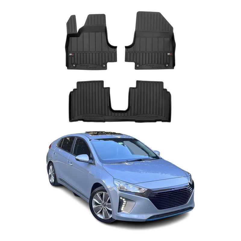 Tappetini Hyundai Ioniq 5 2021-2025 in TPE nero, 3 pezzi